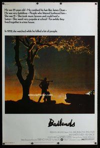 t142 BADLANDS Forty by Sixty movie poster '74 Terrence Malick, Martin Sheen