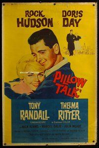 t179 PILLOW TALK Forty by Sixty movie poster '59 Rock Hudson, Doris Day