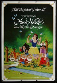 t184 SNOW WHITE & THE SEVEN DWARFS Forty by Sixty movie poster R83 Disney