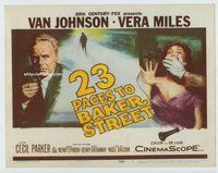 w045 23 PACES TO BAKER STREET movie title lobby card '56 Van Johnson, Miles
