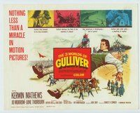 w046 3 WORLDS OF GULLIVER movie title lobby card '60 Ray Harryhausen
