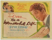 w000a IT'S A WONDERFUL LIFE title movie lobby card '46 Frank Capra classic!