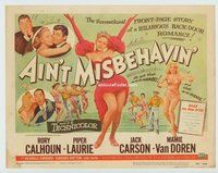 w049 AIN'T MISBEHAVIN' movie title lobby card '55 Piper Laurie, Van Doren