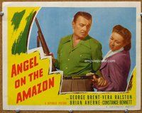 w291 ANGEL ON THE AMAZON movie lobby card #3 '48 Vera Ralston, Brent