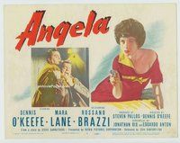 w051 ANGELA movie title lobby card '55 Dennis O'Keefe, sexy Mara Lane!