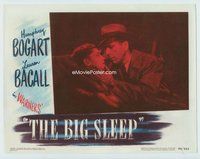 w301 BIG SLEEP movie lobby card #5 '46 best Bogart & Bacall closeup!