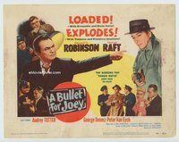 w062 BULLET FOR JOEY movie title lobby card '55 Raft, Edward G. Robinson