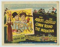 w064 COMIN' ROUND THE MOUNTAIN movie title lobby card '51 Abbott & Costello