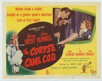 w065 CORPSE CAME COD movie title lobby card '47 Joan Blondell, George Brent