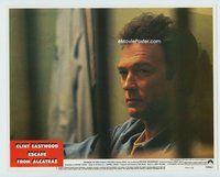 w335 ESCAPE FROM ALCATRAZ movie lobby card #1 '79 Eastwood close up!