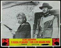 w342 FISTFUL OF DOLLARS/FOR A FEW DOLLARS MORE movie lobby card #4 '69