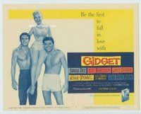 w087 GIDGET movie title lobby card '59 Sandra Dee, James Darren