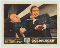 w015 GOLDFINGER movie lobby card #5 '64 Sean Connery, Gert Froebe