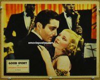 w361 GOOD SPORT movie lobby card '31 John Boles & Watkins at jazz club