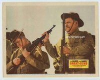 w370 GREAT GUNS movie lobby card '41 Laurel & Hardy in uniform!