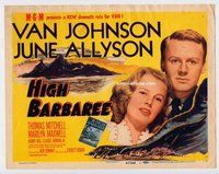 w098 HIGH BARBAREE movie title lobby card '47 June Allyson, Van Johnson