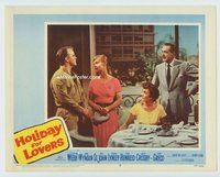 w379 HOLIDAY FOR LOVERS movie lobby card #5 '59 Webb, Wyman, Lynley