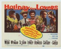 w101 HOLIDAY FOR LOVERS movie title lobby card '59 Clifton Webb, Jane Wyman