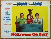 w380 HOLLYWOOD OR BUST movie lobby card #6 '56 Dean Martin, Jerry Lewis