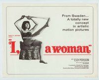 w233 I A WOMAN movie title lobby card '66 Essy Persson, Radley Metzger