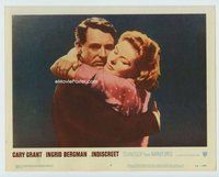 w389 INDISCREET movie lobby card #5 '58 Grant & Bergman close up!