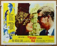 w393 IPCRESS FILE movie lobby card #7 '65 Michael Caine close up!
