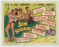 w110 JAM SESSION movie title lobby card '44 Ann Miller, Louis Armstrong