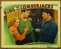 w399 KING OF THE LUMBERJACKS movie lobby card '40 John Payne, Dickson