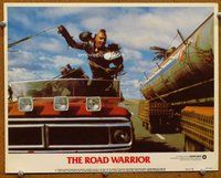 w434 MAD MAX 2: THE ROAD WARRIOR movie lobby card #7 '82 Wez close up!