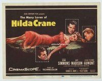 w099 HILDA CRANE movie title lobby card '56 sexy Jean Simmons, Guy Madison