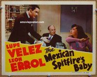 w456 MEXICAN SPITFIRE'S BABY movie lobby card '41 Lupe Velez, Errol
