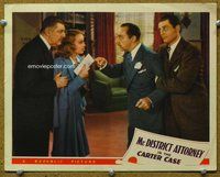 w468 MR DISTRICT ATTORNEY IN THE CARTER CASE movie lobby card '42