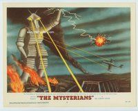 w474 MYSTERIANS movie lobby card #4 '59 giant robot monster attacks!