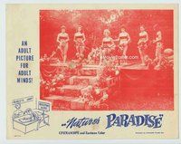 w250 NUDIST PARADISE movie lobby card '58 Anita Love, Nature's Paradise