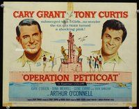 w144 OPERATION PETTICOAT movie title lobby card '59 Cary Grant, Tony Curtis