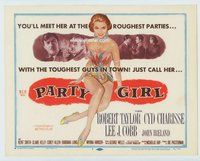 w145 PARTY GIRL movie title lobby card '58 Cyd Charisse, Nicolas Ray