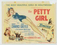 w148 PETTY GIRL movie title lobby card '50 super sexy George Petty art!