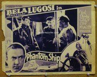 w520 PHANTOM SHIP movie lobby card '35 Bela Dracula Lugosi!