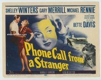 w149 PHONE CALL FROM A STRANGER movie title lobby card '52 Bette Davis
