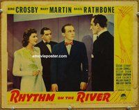 w541 RHYTHM ON THE RIVER movie lobby card '40 Bing Crosby, Rathbone