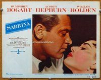 w552 SABRINA movie lobby card #8 '54 Audrey Hepburn, William Holden
