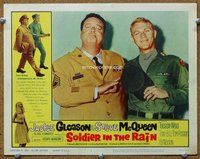 w566 SOLDIER IN THE RAIN movie lobby card #2 '64 McQueen & Gleason c/u