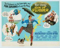w175 SON OF FLUBBER movie title lobby card '63 Walt Disney, MacMurray