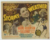 w179 STORMY WEATHER movie title lobby card '43 Lena Horne, Cab Calloway
