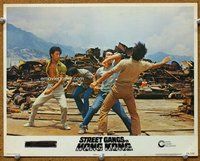 w576 STREET GANGS OF HONG KONG movie lobby card #2 '74 karate!