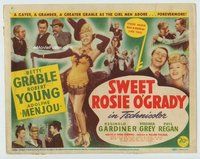 w184 SWEET ROSIE O'GRADY movie title lobby card '43 Betty Grable, Young