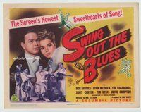 w185 SWING OUT THE BLUES movie title lobby card '43 Haymes, Lynn Merrick