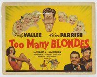 w194 TOO MANY BLONDES movie title lobby card '41 Rudy Vallee