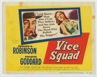 w200 VICE SQUAD movie title lobby card '53 Edward G. Robinson, film noir