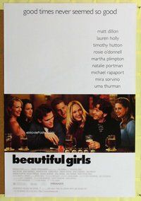 y045 BEAUTIFUL GIRLS one-sheet movie poster '96 Matt Dillon, Uma Thurman